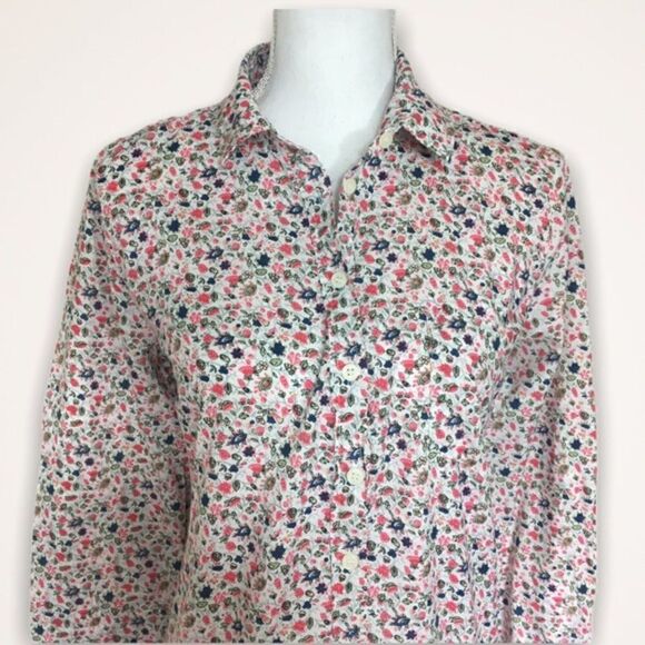 J. Crew Ditsy Floral Popover Shirt - Picture 3 of 7